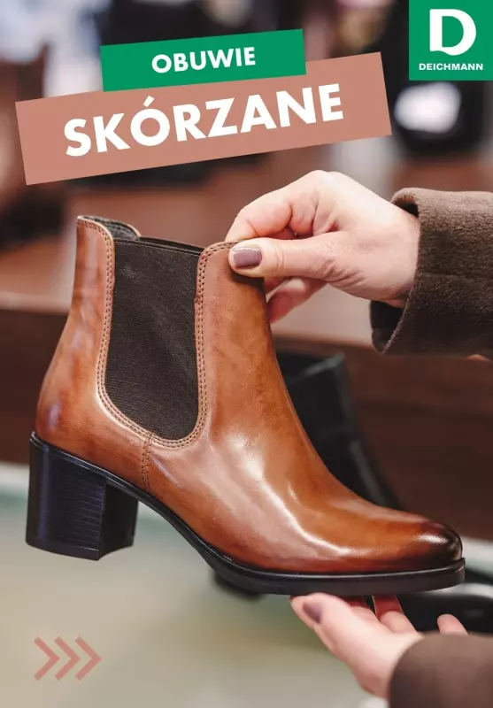 Deichmann - gazetka promocyjna SKÓRZANE obuwie jesienne od piątku 01.11 