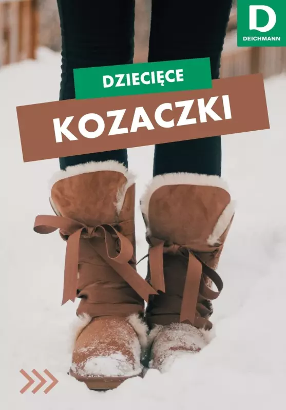 Deichmann - gazetka promocyjna KOZACZKI dziecięce w super cenach od poniedziałku 04.11 