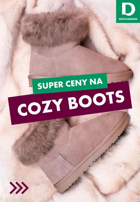 Deichmann - gazetka promocyjna Super ceny na COZY BOOTS od środy 06.11 