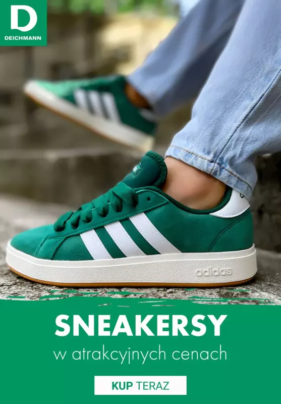 Deichmann - gazetka promocyjna Markowe sneakersy w supercenach od soboty 09.11 