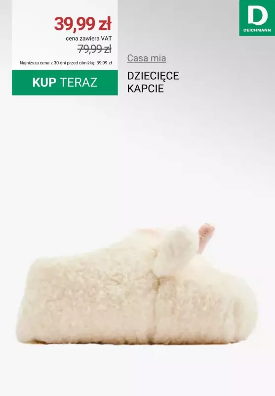 Deichmann - gazetka promocyjna Kapcie dla CAŁEJ RODZINY w super cenach od czwartku 14.11  - strona 8