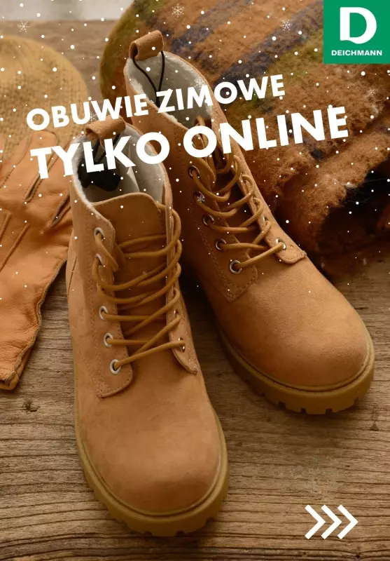 Deichmann - gazetka promocyjna Obuwie zimowe TYLKO ONLINE od poniedziałku 02.12 