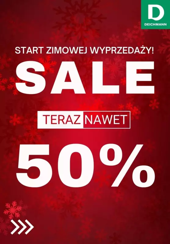 Deichmann - gazetka promocyjna Do -50% START ZINOWEJ WYPRZEDAŻY! od środy 04.12 