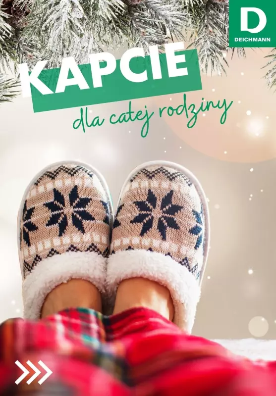 Deichmann - gazetka promocyjna KAPCIE dla całej rodziny! od środy 18.12 