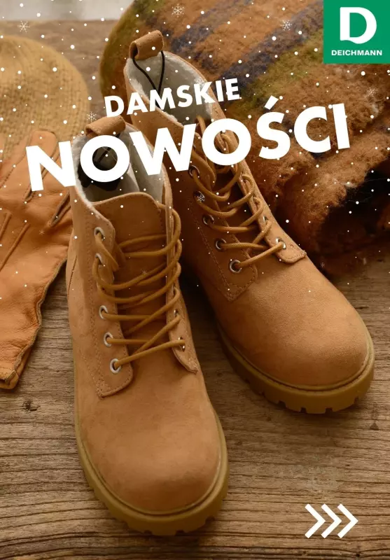 Deichmann - gazetka promocyjna NOWOŚCI damskie w atrakcyjnych cenach od soboty 21.12 