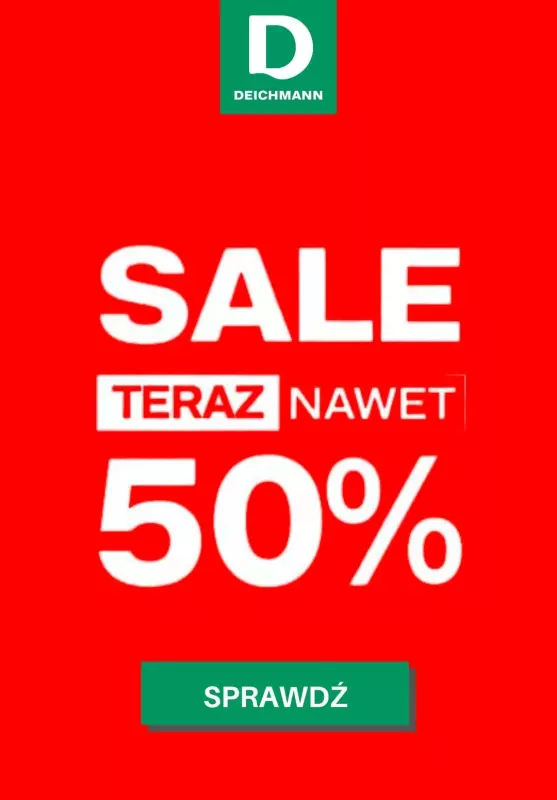 Deichmann - gazetka promocyjna Do -50% zimowa wyprzedaż  