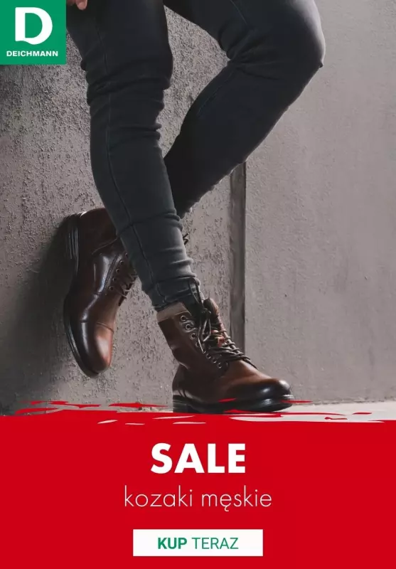 Deichmann - gazetka promocyjna SALE- kozaki męskie od środy 01.01 do środy 08.01