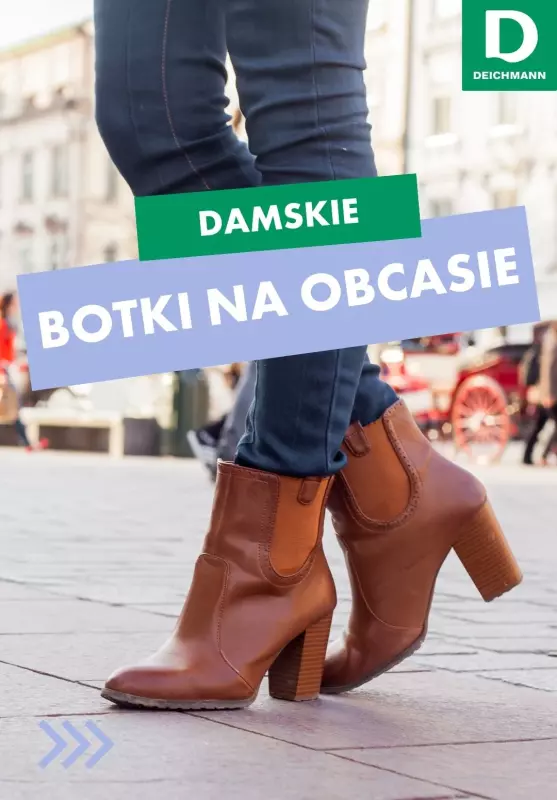 Deichmann - gazetka promocyjna Damskie botki na obcasie w super cenach od środy 15.01 