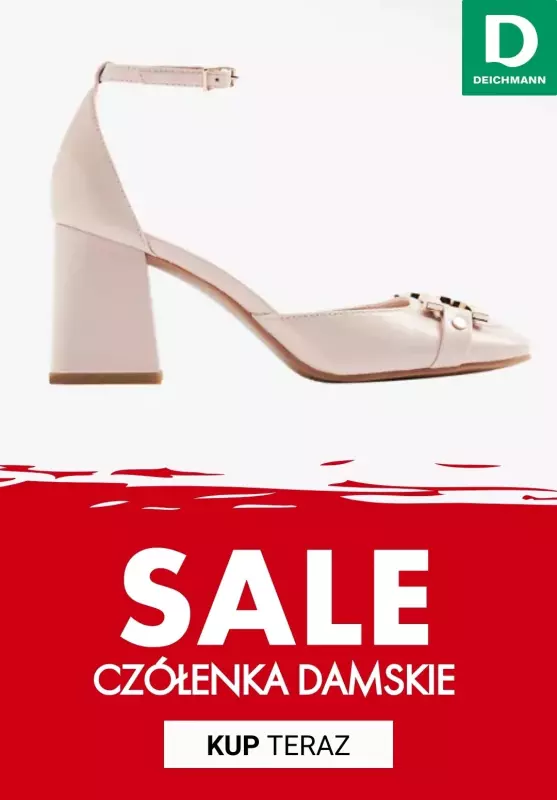 Deichmann - gazetka promocyjna Czółenka damskie na wyprzedaży! od poniedziałku 10.02 do niedzieli 16.02