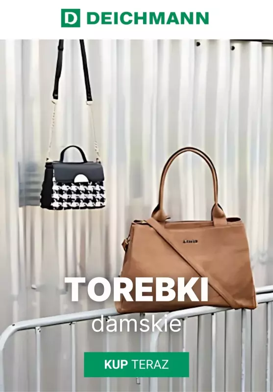 Deichmann - gazetka promocyjna Torebki damskie w SUPER cenach! od poniedziałku 10.03 do poniedziałku 17.03