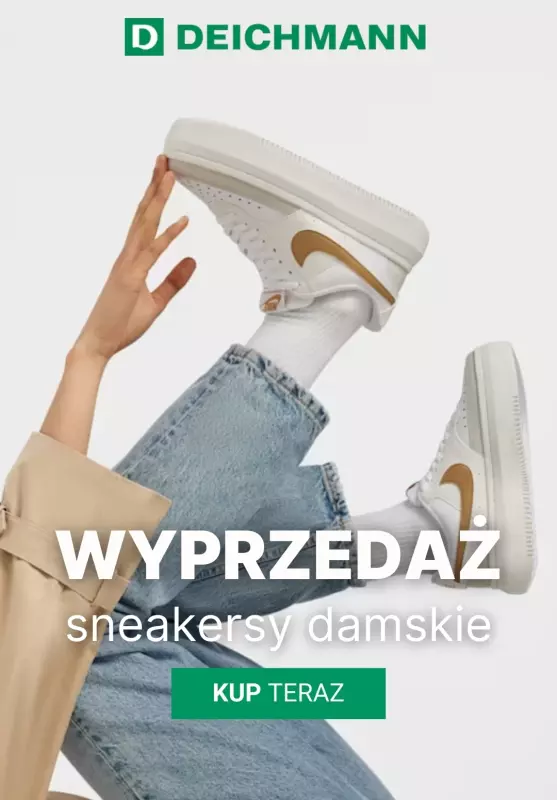 Deichmann - gazetka promocyjna Damskie sneakersy na wyprzedaży!  