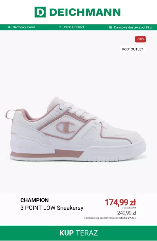 Deichmann - gazetka promocyjna -30% na ostatnie pary   - strona 3