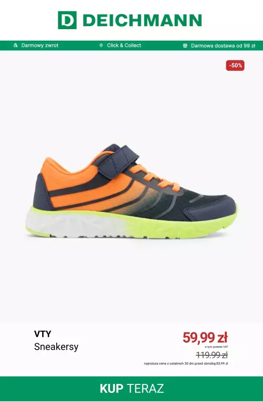 Deichmann - gazetka promocyjna Wyprzedaż: obuwie dziecięce   - strona 2
