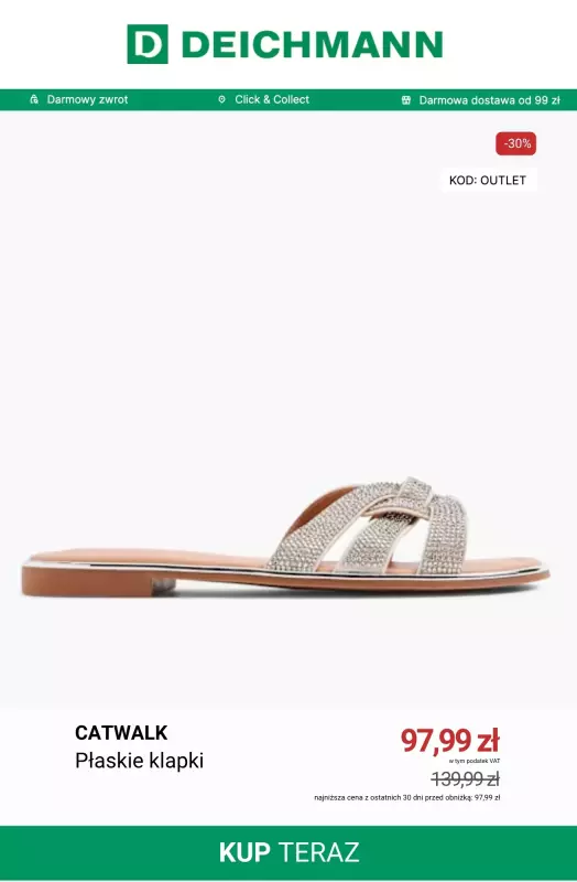 Deichmann - gazetka promocyjna -30% na ostatnie pary OUTLET   - strona 3