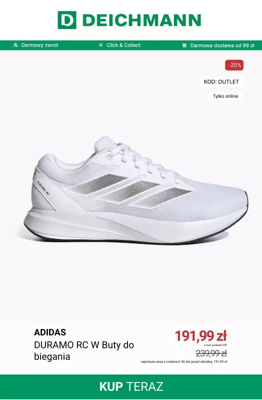Deichmann - gazetka promocyjna -30% na ostatnie pary OUTLET od piątku 06.06 do niedzieli 15.06 - strona 7