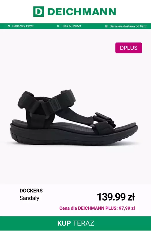 Deichmann - gazetka promocyjna -30% na sandały i klapki dla klientów Deichmann PLUS od czwartku 12.06 do środy 18.06 - strona 13