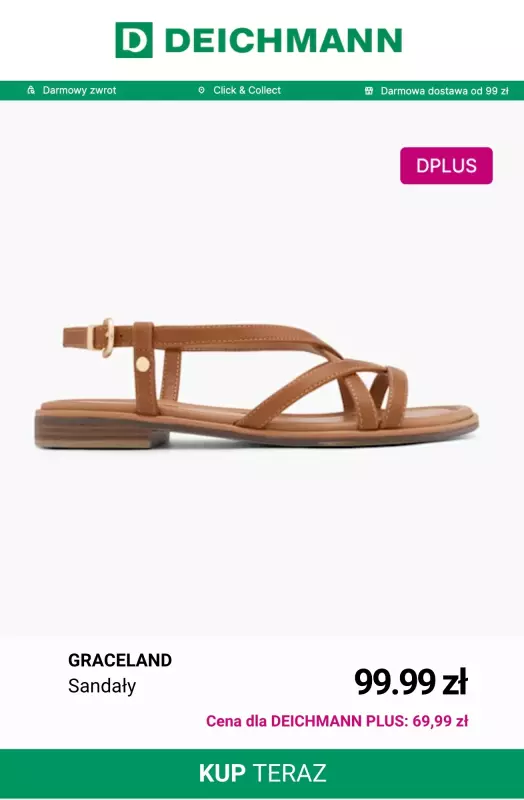Deichmann - gazetka promocyjna -30% na sandały i klapki dla klientów Deichmann PLUS   - strona 2