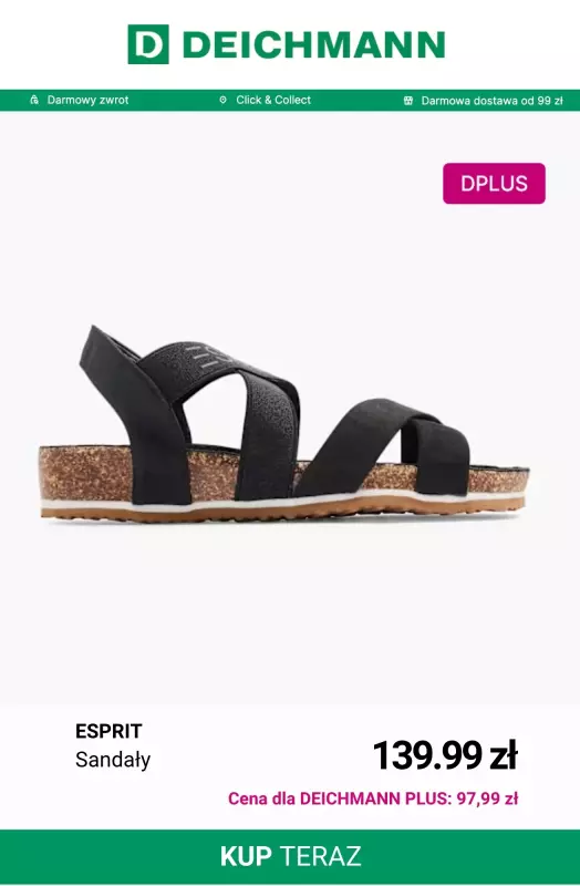 Deichmann - gazetka promocyjna -30% na sandały i klapki dla klientów Deichmann PLUS od czwartku 12.06 do środy 18.06 - strona 4