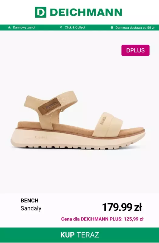 Deichmann - gazetka promocyjna -30% na sandały i klapki dla klientów Deichmann PLUS od czwartku 12.06 do środy 18.06 - strona 9