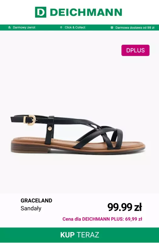 Deichmann - gazetka promocyjna -30% na sandały i klapki dla klientów Deichmann PLUS od czwartku 12.06 do środy 18.06 - strona 12
