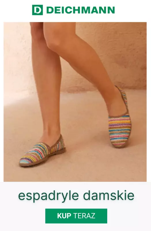 Deichmann - gazetka promocyjna Espadryle damskie od środy 18.06 do wtorku 24.06