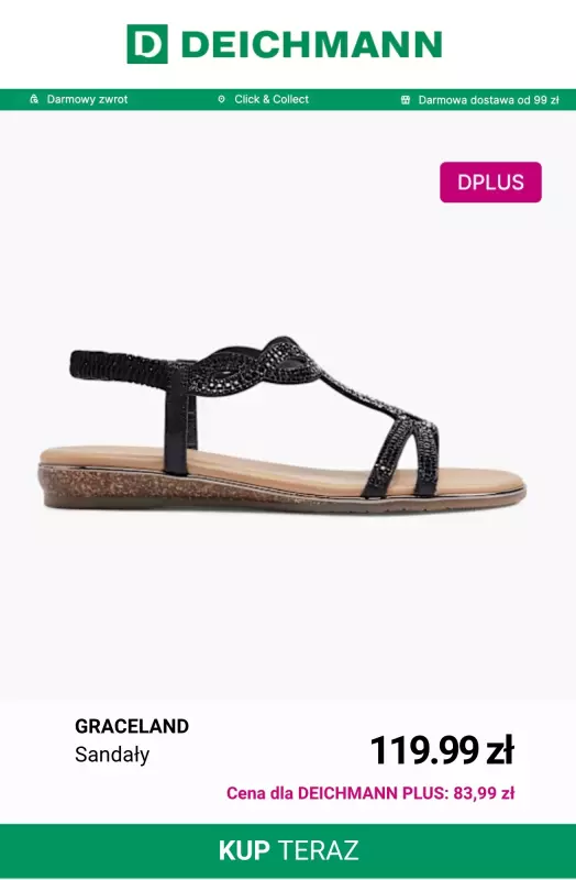 Deichmann - gazetka promocyjna -30% na sandały i klapki dla klientów Deichmann PLUS   - strona 2
