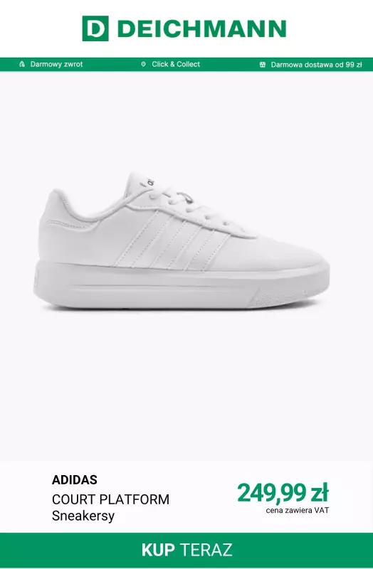 Deichmann - gazetka promocyjna Białe sneakersy   - strona 3