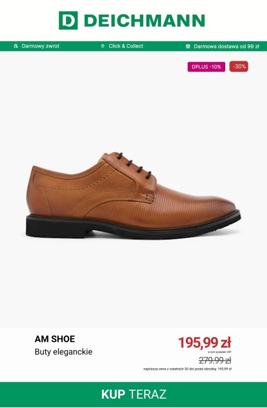 Deichmann - gazetka promocyjna Wyprzedaż: obuwie męskie od czwartku 26.06 do środy 02.07 - strona 10