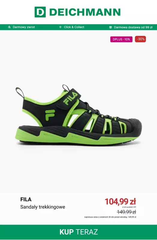 Deichmann - gazetka promocyjna Wyprzedaż: obuwie dziecięce   - strona 2