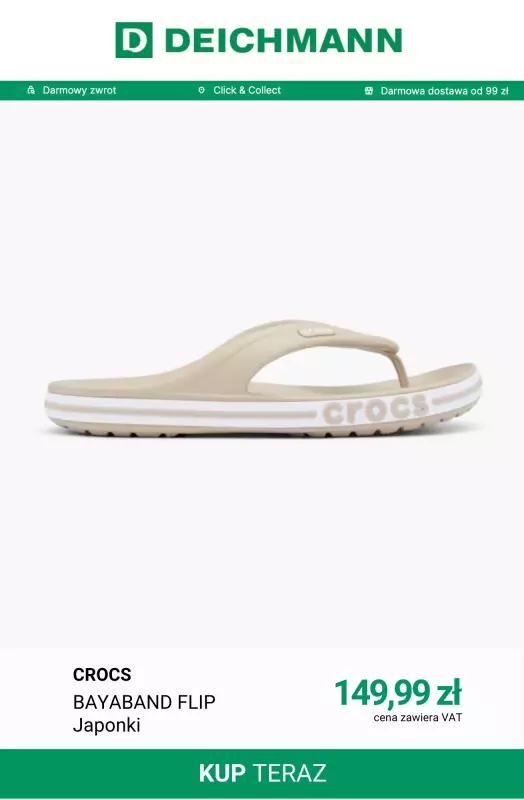 Deichmann - gazetka promocyjna Strefa marki CROCS od poniedziałku 30.06 do wtorku 08.07 - strona 7