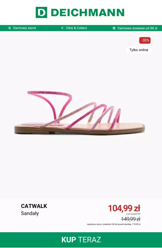 Deichmann - gazetka promocyjna Wyprzedaż: obuwie damskie od środy 02.07 do wtorku 08.07 - strona 9