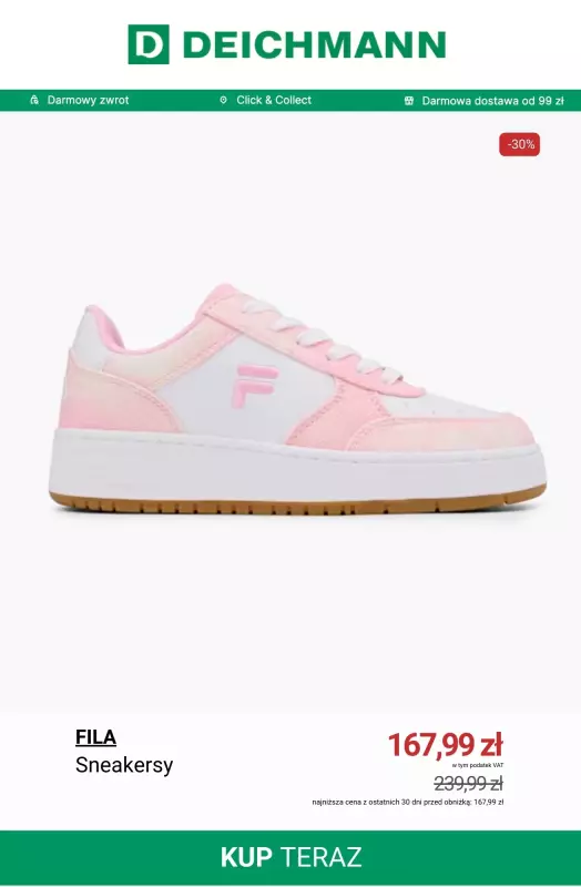 Deichmann - gazetka promocyjna Sale do 50% + dodatkowe 15% w klubie   - strona 2
