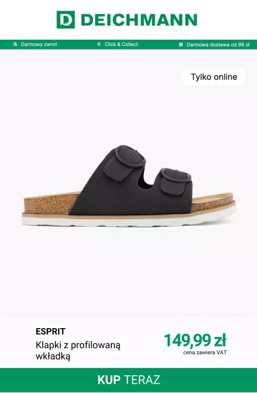 Deichmann - gazetka promocyjna Wygodne klapki na lato   - strona 3
