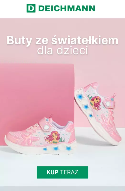 Deichmann - gazetka promocyjna Buty z światełkiem dla dzieci od środy 16.07 do środy 23.07