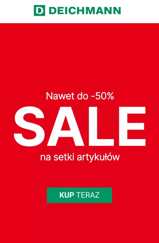 Deichmann - gazetka promocyjna Jeszcze więcej produktów SALE od czwartku 17.07 do środy 23.07