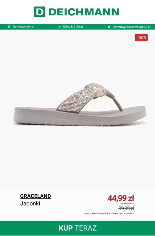 Deichmann - gazetka promocyjna Metaliczne akcenty - obuwie damskie   - strona 3