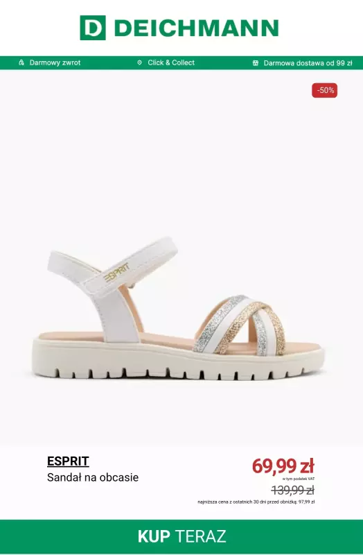 Deichmann - gazetka promocyjna SALE obuwie dziecięce od środy 23.07 do środy 30.07 - strona 4
