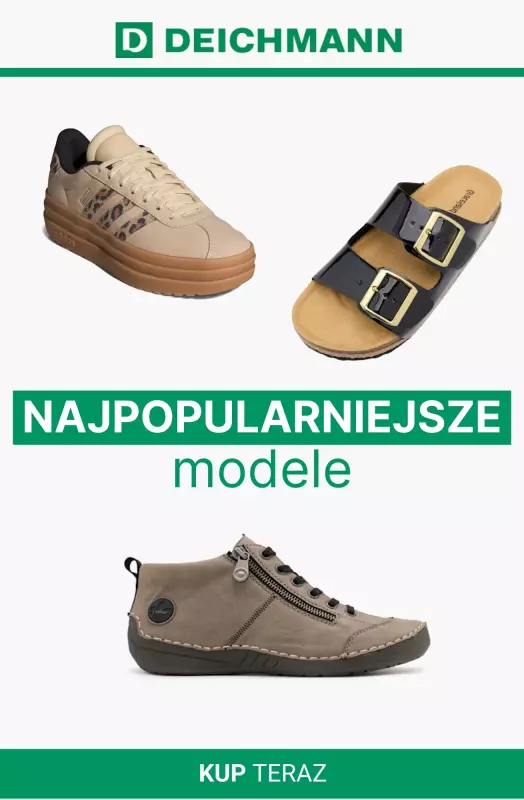 Deichmann - gazetka promocyjna Najpopularniejsze modele! od czwartku 24.07 do czwartku 31.07