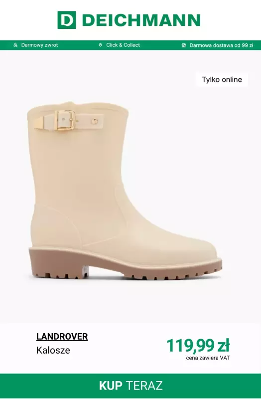 Deichmann - gazetka promocyjna Kalosze damskie od piątku 25.07 do czwartku 31.07 - strona 4