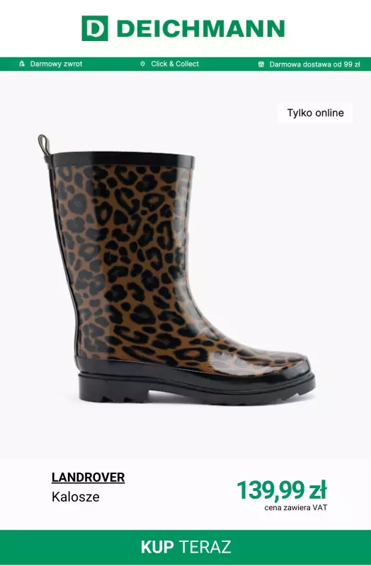 Deichmann - gazetka promocyjna Kalosze damskie od piątku 25.07 do czwartku 31.07 - strona 2