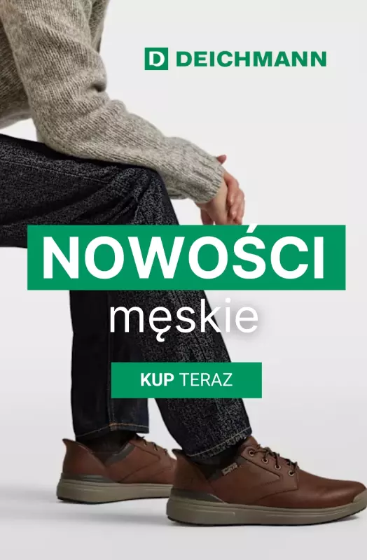 Deichmann - gazetka promocyjna NOWOŚCI męskie od wtorku 29.07 do czwartku 07.08