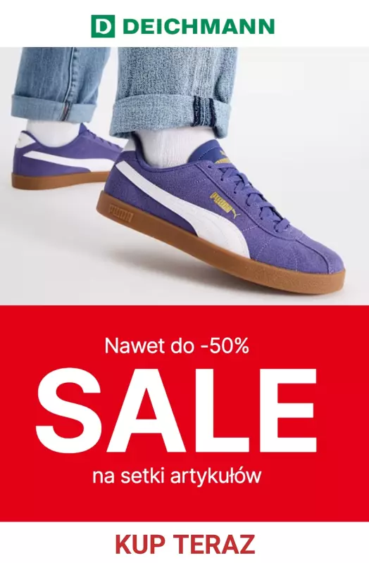 Deichmann - gazetka promocyjna SALE: obuwie męskie  