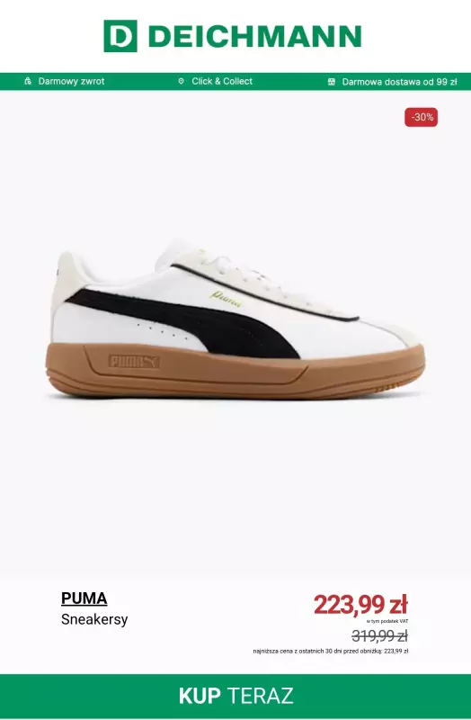 Deichmann - gazetka promocyjna Sneakersy Puma w supercenach od czwartku 07.08  - strona 10