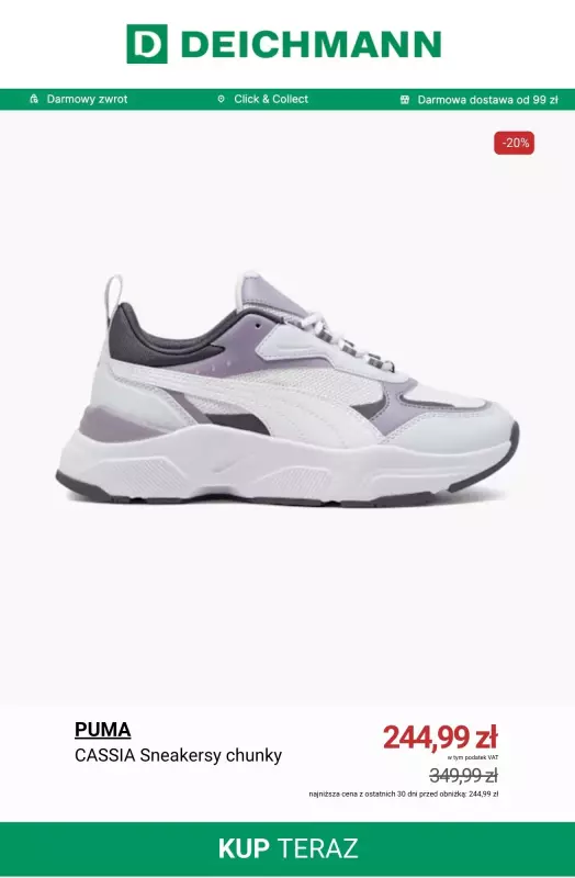 Deichmann - gazetka promocyjna Sneakersy Puma w supercenach   - strona 3