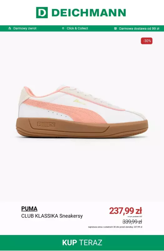 Deichmann - gazetka promocyjna Sneakersy Puma w supercenach od czwartku 07.08  - strona 7