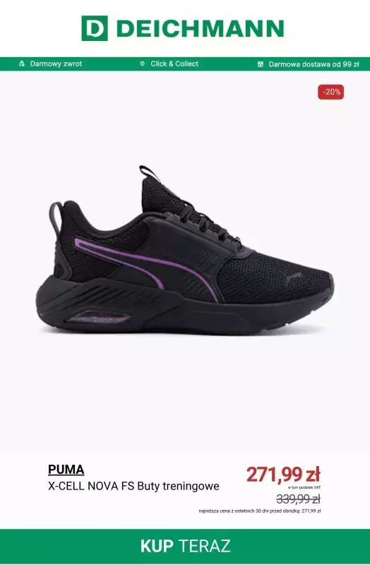 Deichmann - gazetka promocyjna Sneakersy Puma w supercenach od czwartku 07.08  - strona 11