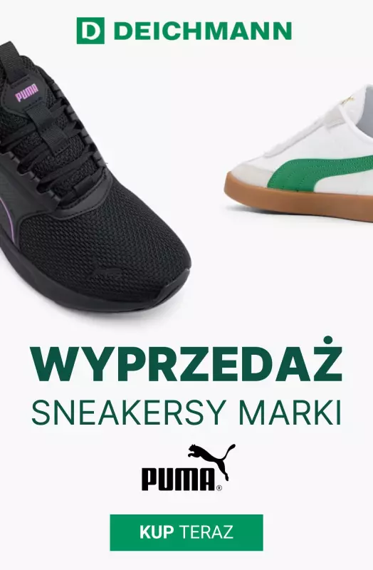 Deichmann - gazetka promocyjna Sneakersy Puma w supercenach  
