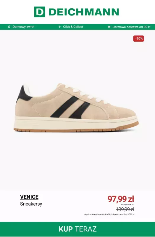 Deichmann - gazetka promocyjna Ostatnie dni SALE nawet do -50%   - strona 3