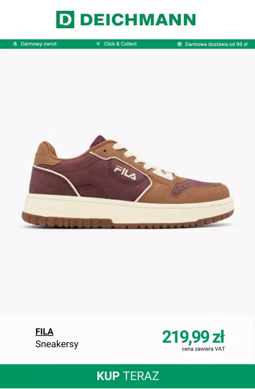 Deichmann - gazetka promocyjna Nowa kolekcja retro Fila od poniedziałku 11.08  - strona 10