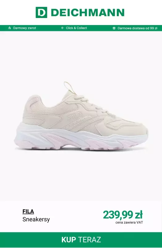 Deichmann - gazetka promocyjna Nowa kolekcja retro Fila od poniedziałku 11.08  - strona 5